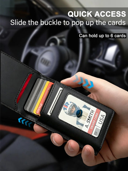 Luxury Brand Business Credit Card Holder Pocket Men's Wallet Rfid High Quality Wallet Money Bag Slim Thin Card Holders for Men