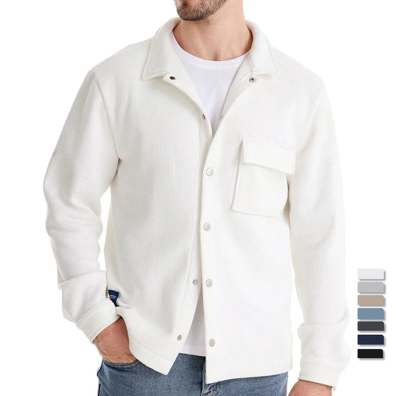AIOPESON Men's Waffle Fleece Lined Jackets - ShopHub