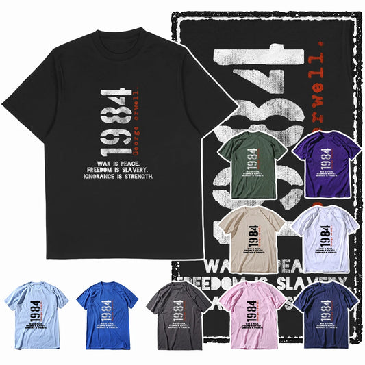 COOLMIND X0014 1984 Vintage Graphic Cotton Tee