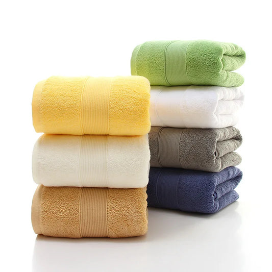 Premium 100% Cotton Bath Towels, Soft Feel, Quick Dry, Highly Absorbent, 600GSM