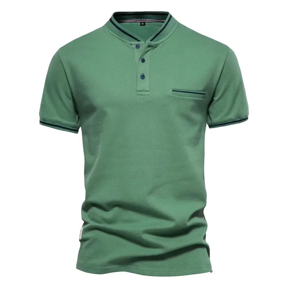 AIOPESON Men's Cotton Polo Shirts - ShopHub