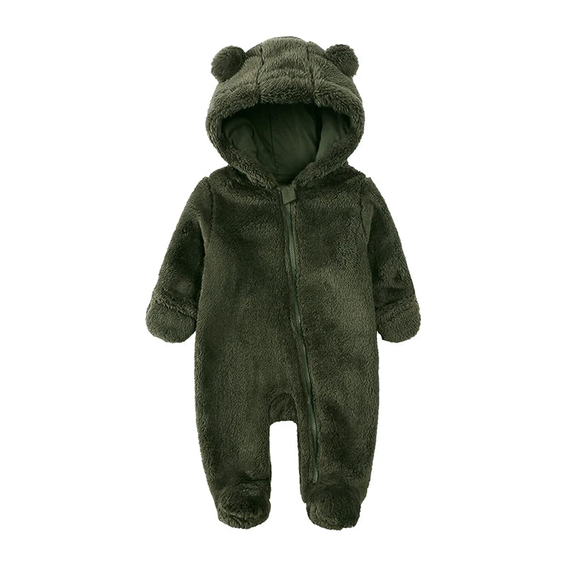 Kids Tales Cosy Cub Cotton-Lined Hooded Baby Romper