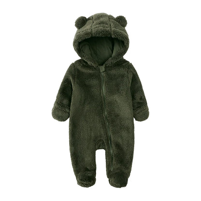 Kids Tales Cosy Cub Cotton-Lined Hooded Baby Romper