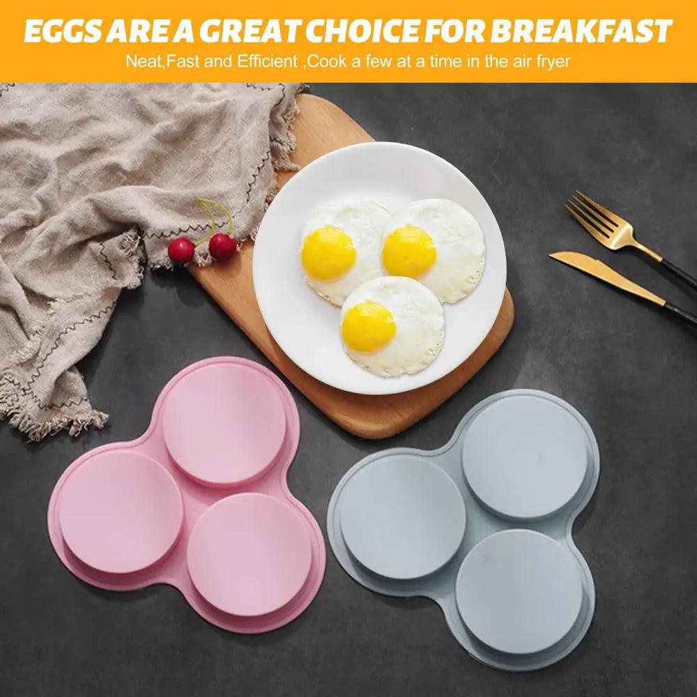3 Cavity Silicone Egg Mold