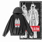 COOLMIND G20 Acid-Washed Black Graphic Hoodie