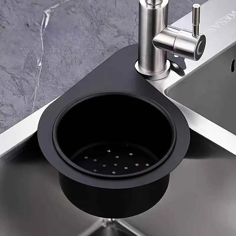 Stainless Steel Swan Sink Basket, Hang on Faucet for Food Scraps, Quick Drain Kitchen Colander Easy Clean