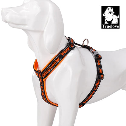 Truelove Dog Harness Reflective No Pull Tactical Military Training Design Neoprene Padded Comfort Mesh Adjustable TLH6371