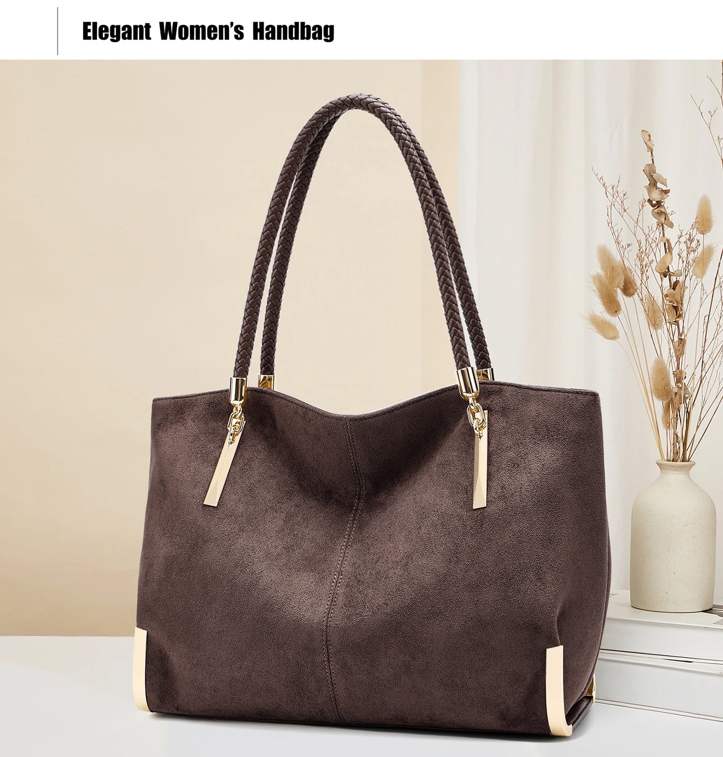 FOXER Vintage Suede Shoulder Bag