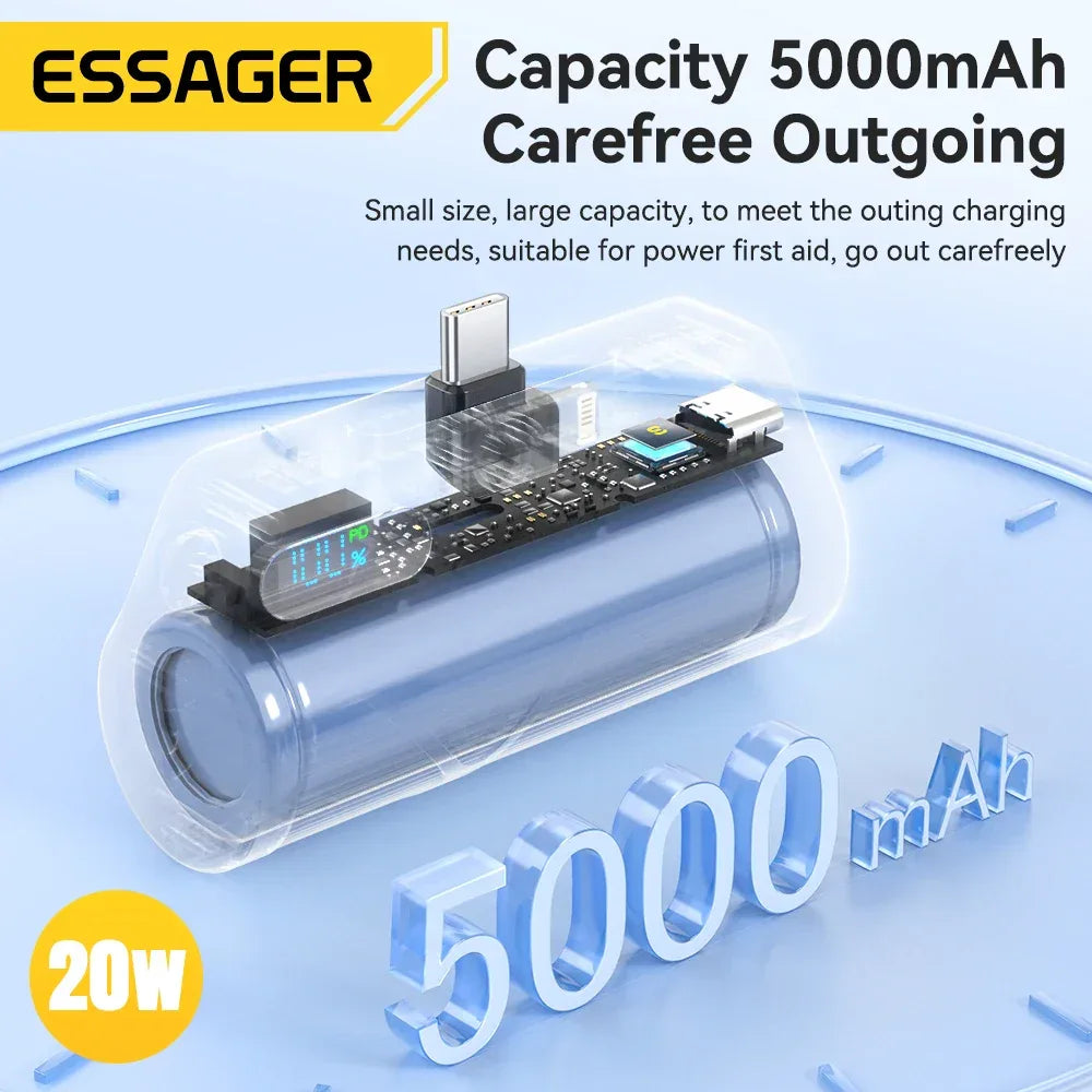 Essager Mini Capsule Power Bank - ShopHub