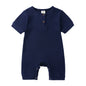 Kids Tales Little Everyday Ribbed Cotton-Blend Baby Romper