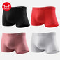 MiiOW 4Pcs Men's Breathable Cotton Underwear with Graphene Antibacterial Technology - Comfortable U Convex Bag Crotch Boxers