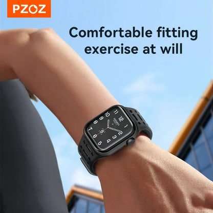 PZOZ Magnetic Silicone Apple Watch Strap with Buckle