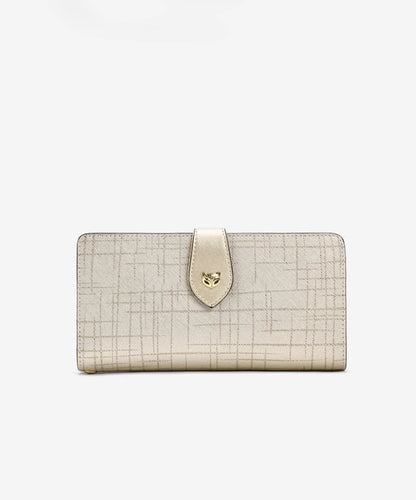 FOXER Split Leather Women's Long Clutch Wallet