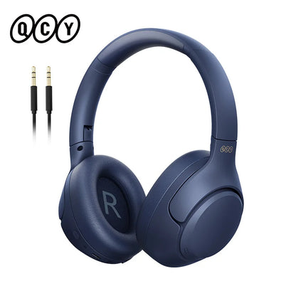 QCY H3 Wireless Headphones with Hybrid Active Noise Cancellation and 60Hrs Playtime, Hi-Res Audio, Bluetooth 5.4 Over Ear Design