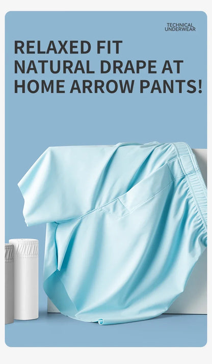 MiiOW Men's Ice Silk Boxer Shorts 3Pcs Breathable Underwear Large Size