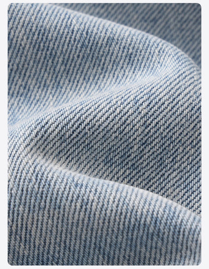 SIMWOOD 2026 Autumn New Loose Straight 13.5oz  100% Cotton Washed Vintage Jeans Men Plus Size Denim Trousers