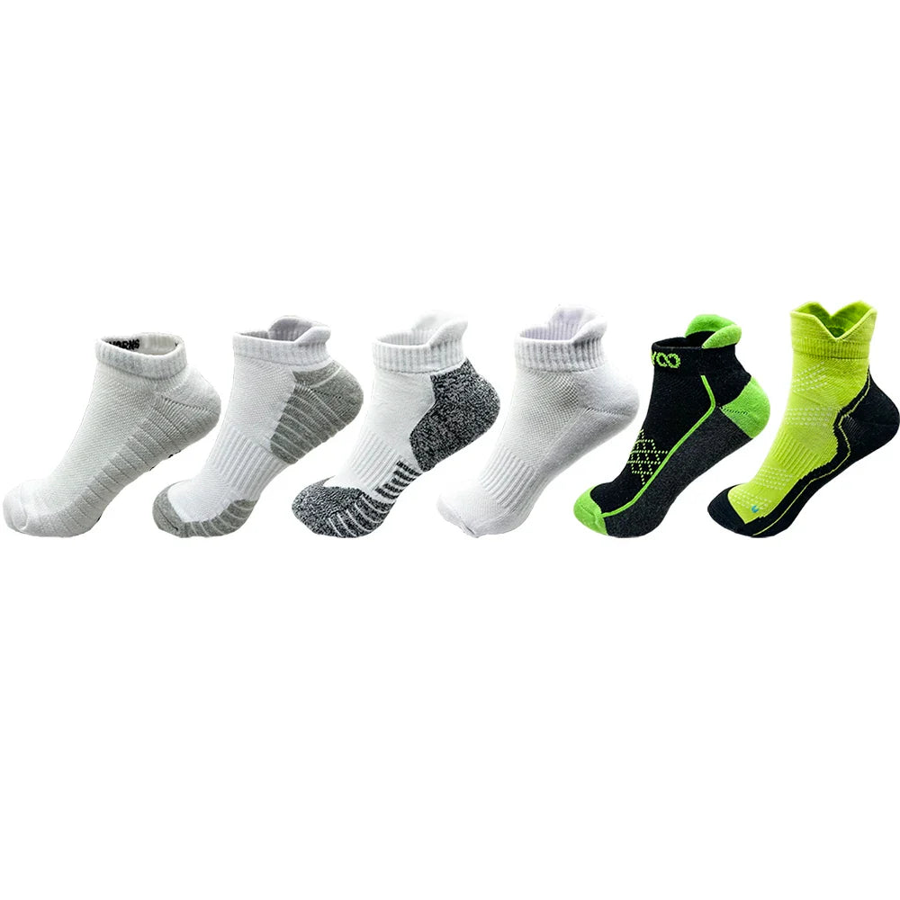 2/4 Pairs Cushioned Cotton Ankle Socks – Men & Women Low-Cut Athletic Sports Socks Habicare