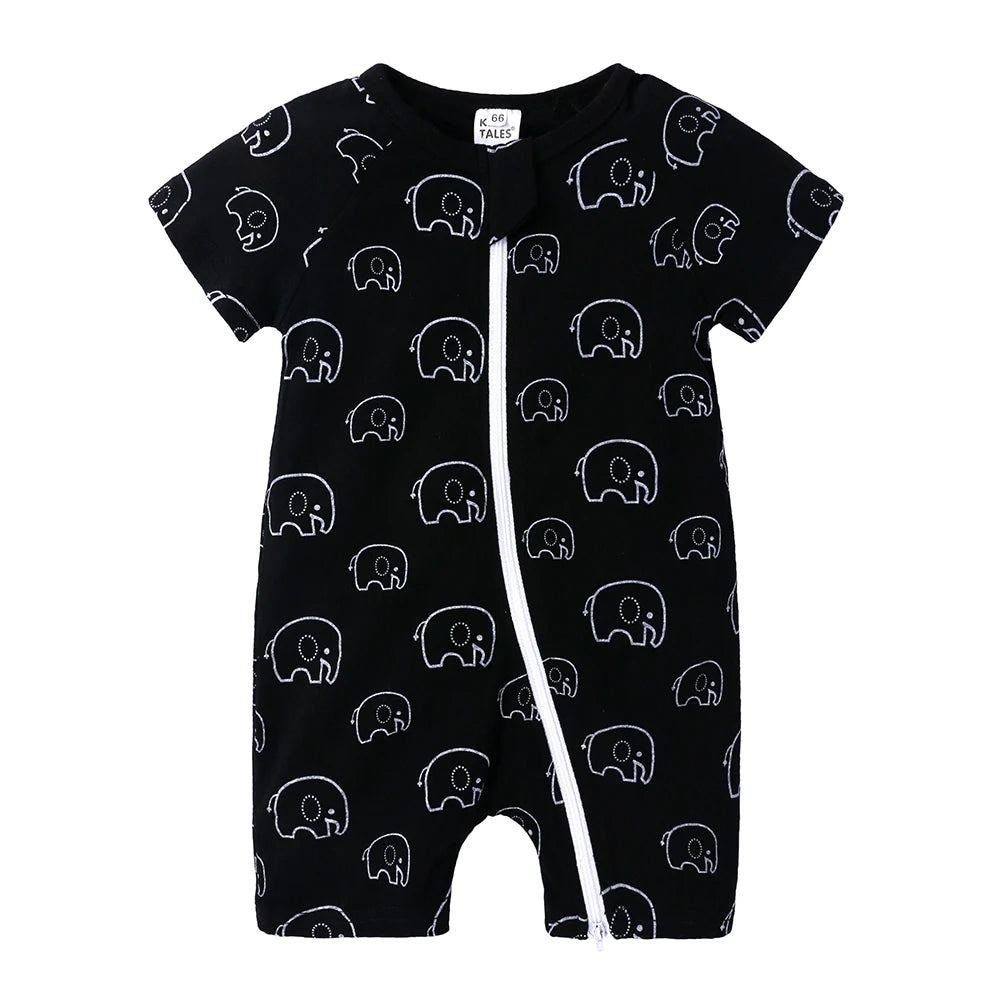 Kids Tales Sunshine Stories Cotton-Blend Printed Romper