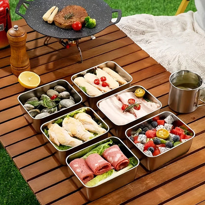 5pc Stainless Steel Food Storage Containers Set