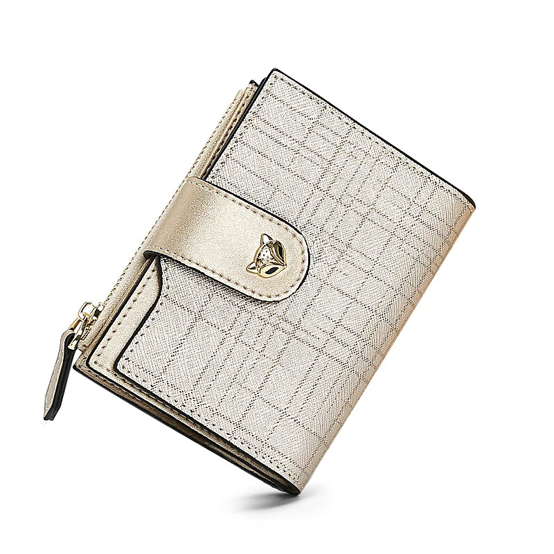 FOXER Cowhide Leather Women's Short Wallet