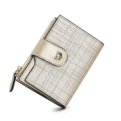 FOXER Cowhide Leather Women's Short Wallet