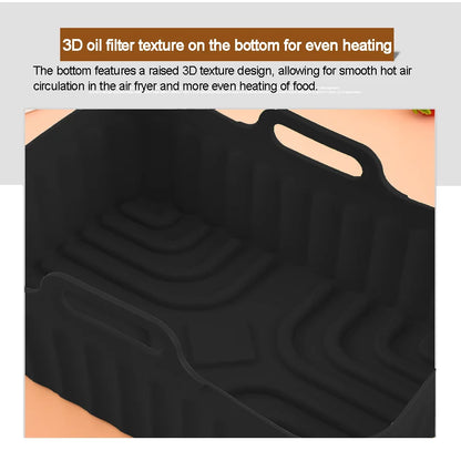 20-22cm Air Fryer Silicone Molds for COSORI, Tefal, Ninja, Philips
