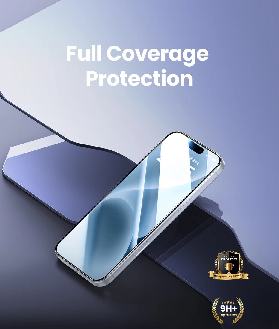 UGREEN 2pcs for iPhone 17 Pro Max Screen Protector for iPhone 17 Air Tempered Glass for iPhone Glass 3D Films