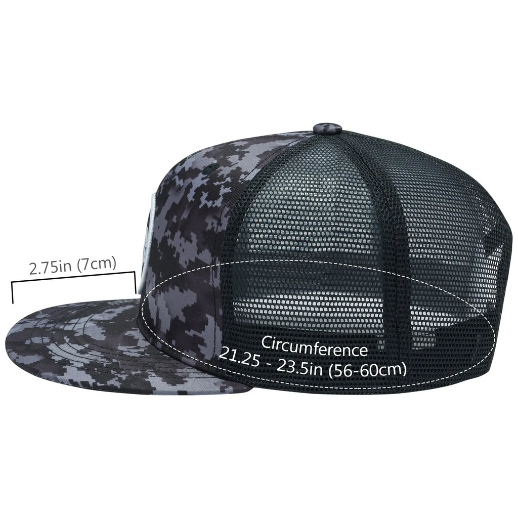 BASSDASH Flat Brim Trucker Cap