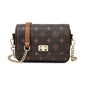 FOXER Vintage Monogram Chain Crossbody Bag