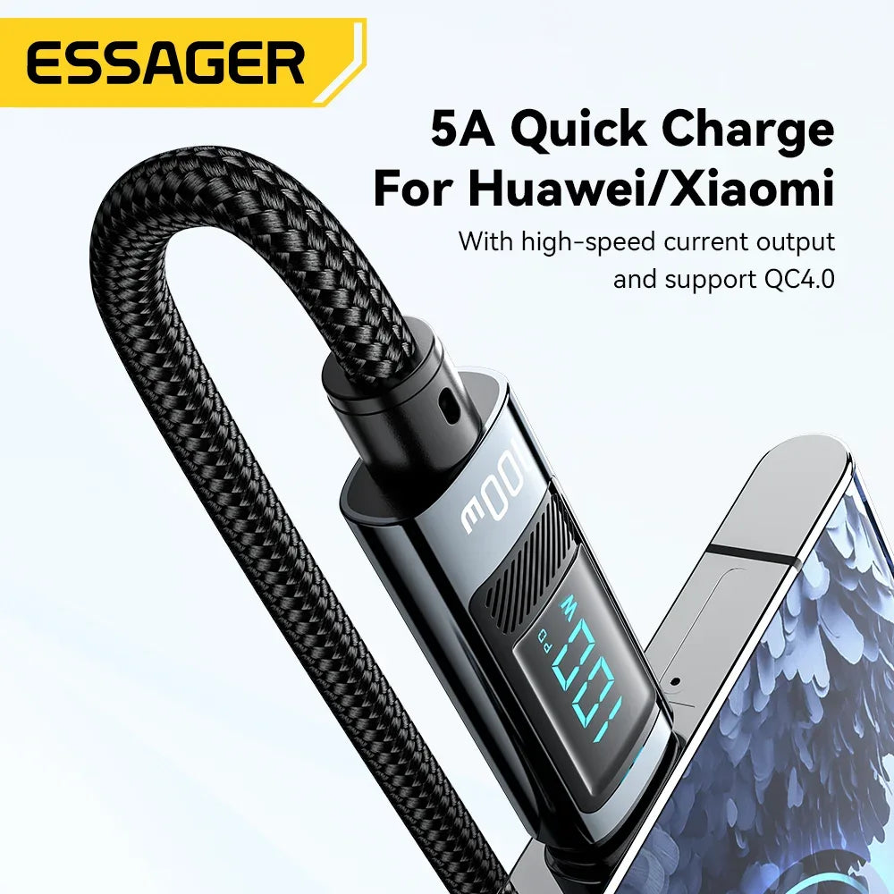 Essager 100W USB Type C Cable - ShopHub