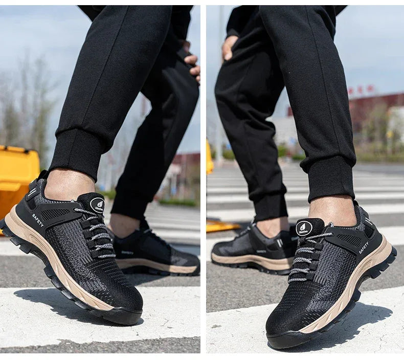 Unisex Indestructible Non-Slip Work Shoes With Steel Toes - ShopHub