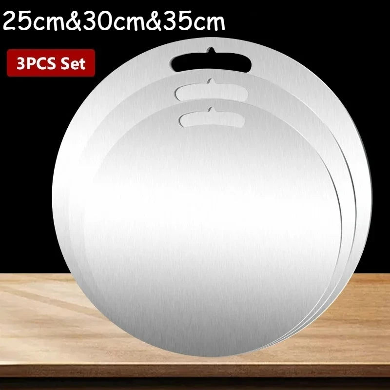 3PC Double-Sided Stainless Steel Cutting Board