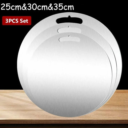 3PC Double-Sided Stainless Steel Cutting Board
