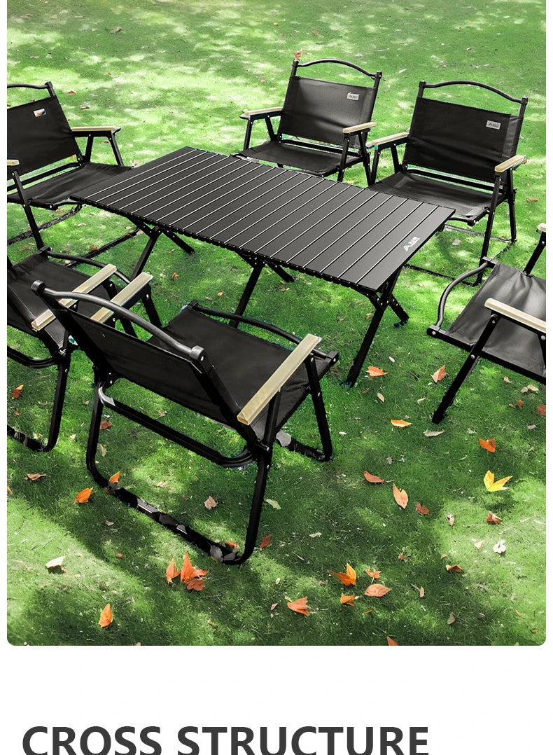 BISINNA Outdoor Egg Roll Table