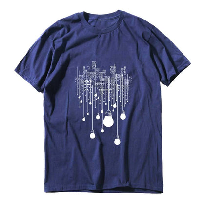 COOLMIND Printed Cotton T-Shirt | Men's Laid-Back Style