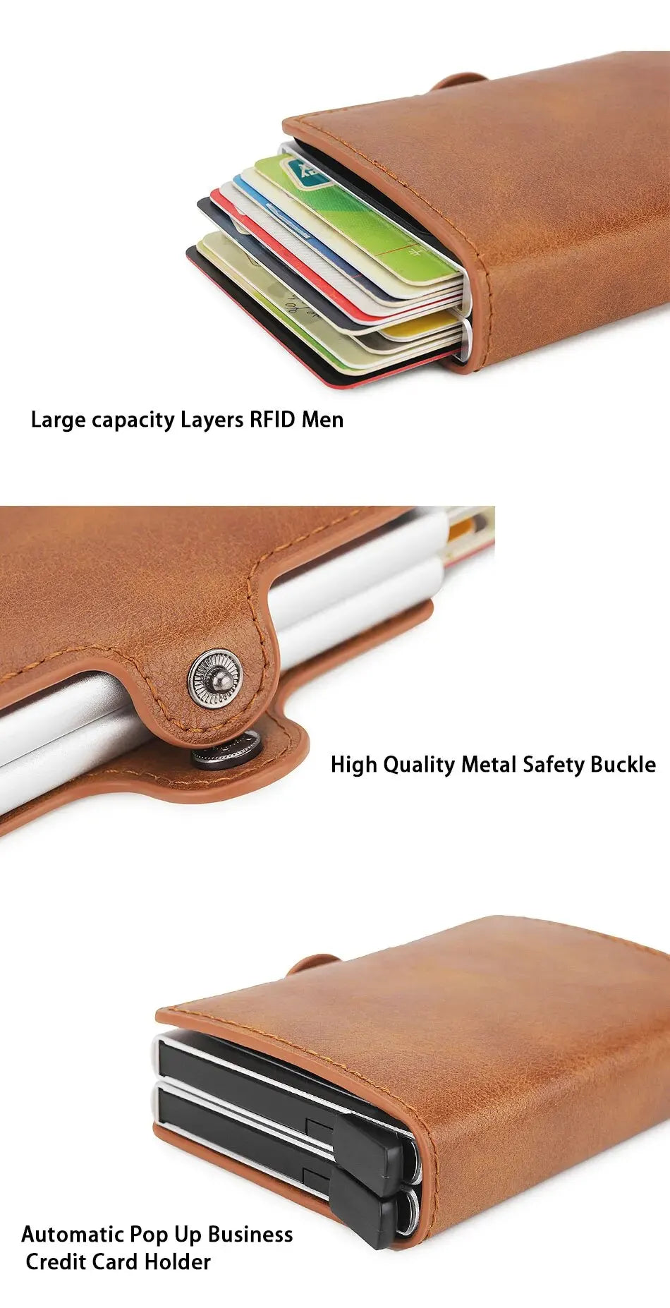 Antitheft Rfid Credit Card Holder Wallets