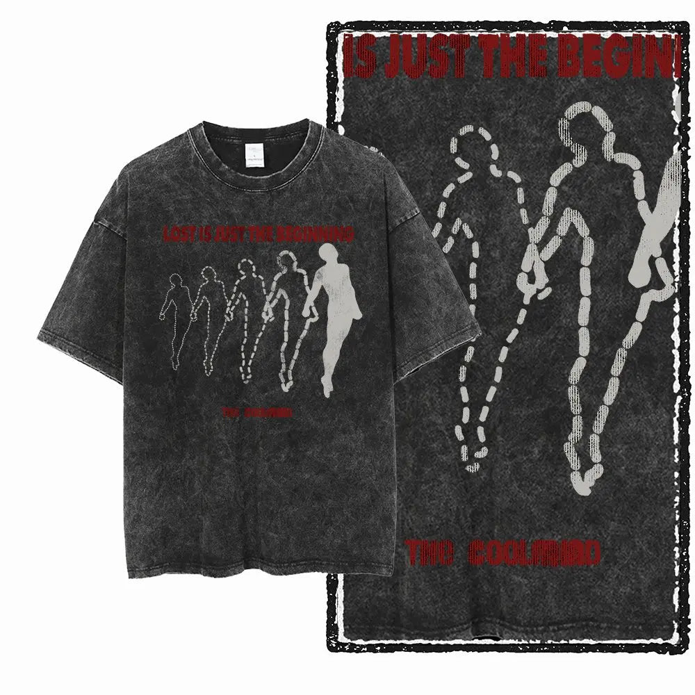G13 Exclusive Cool 100% Cotton COOL Printed Men's T-shirt | Acid Washed Streetwear Big Size Vintage O-neck Men's Tee Tshirt