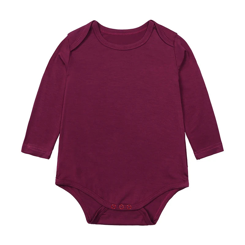 Kids Tales Little Calm Bamboo-Blend Long-Sleeve Baby Romper