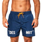 DESMIIT S75 Letter-Detail Swim Shorts with Pocket