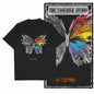 COOLMIND X0111 Butterfly Bliss Graphic Cotton Tee