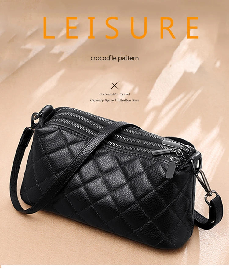 FOXER Genuine Leather Women's Shoulder Bag