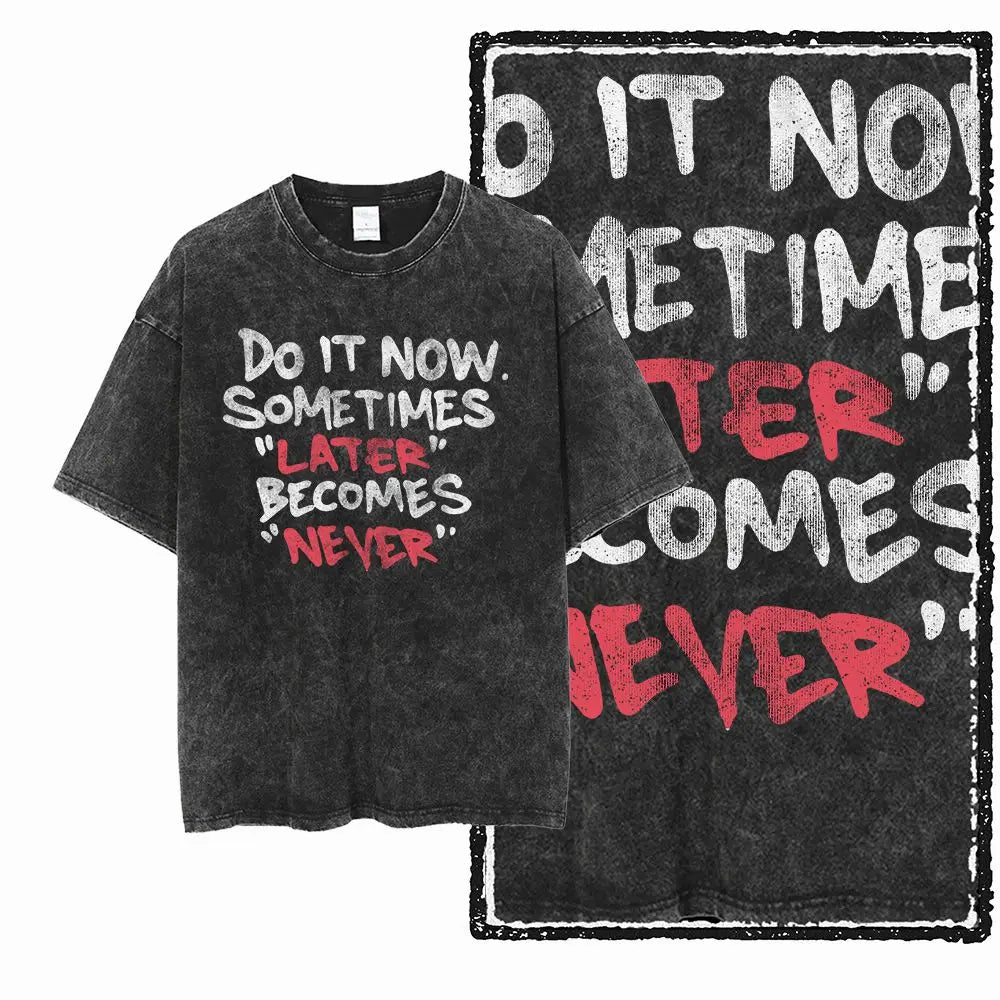 G57 Exclusive 100% Cotton Cool Creative Graphic Men T-shirt | Acid Washed Streetwear Big Size Vintage O-neck Men's Tee Tshirt