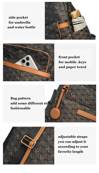 ZOOLER Nylon Embossed Backpack