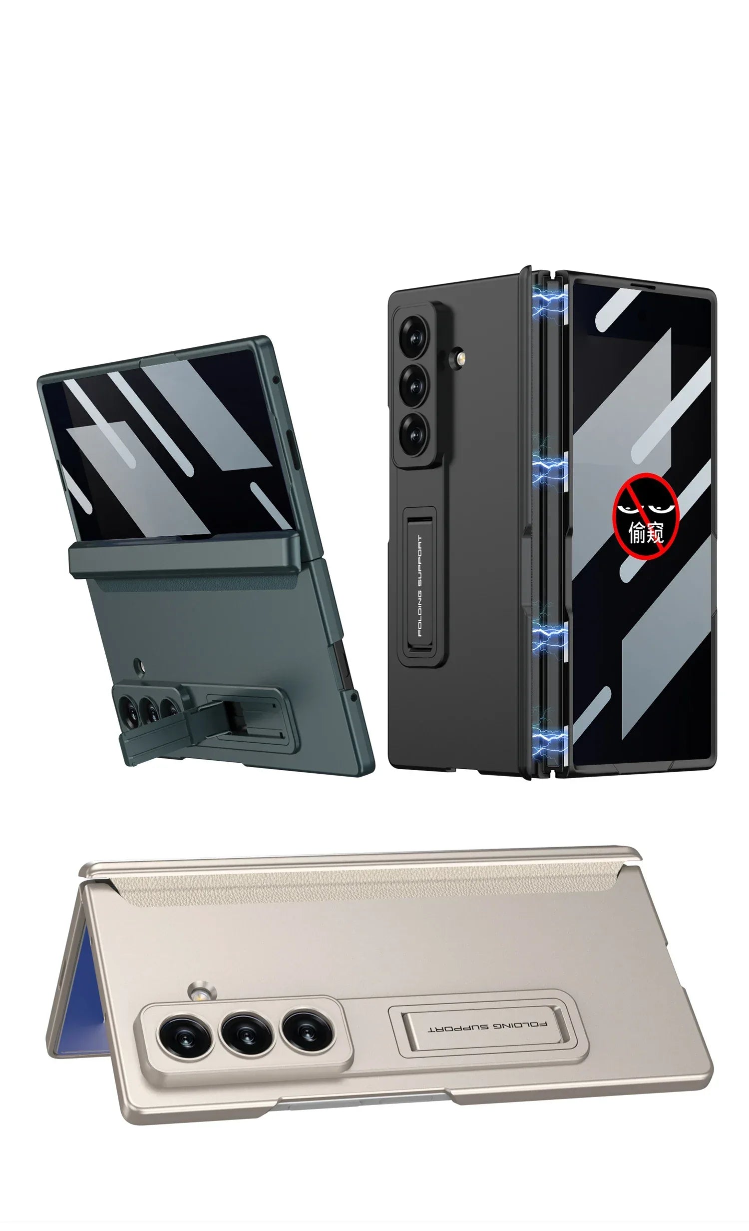 GKK Magnetic Hinge Anti-Peek Glass Case for Samsung Galaxy Z Fold 7 & 6 - ShopHub