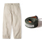 Maden Men's Vintage 11.2oz White Cottonseed Hull Jeans Casual Baggy Fit Straight Trousers for Spring and Fall Chino Cargo Pants