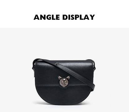 BAFELLI Genuine Leather Saddle Crossbody Bag