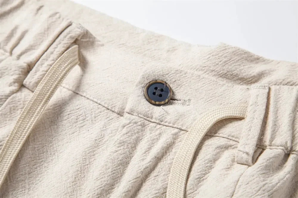 AIOPESON Casual Linen Men Trousers - ShopHub