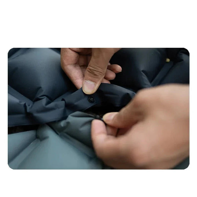 Inflatable Camping Mat with Pillow – Self-Inflating Mattress Habicare