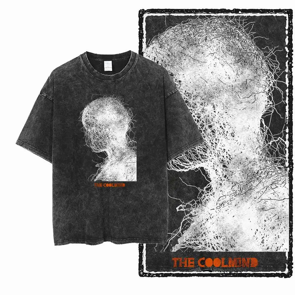 G13 Exclusive Cool 100% Cotton COOL Printed Men's T-shirt | Acid Washed Streetwear Big Size Vintage O-neck Men's Tee Tshirt