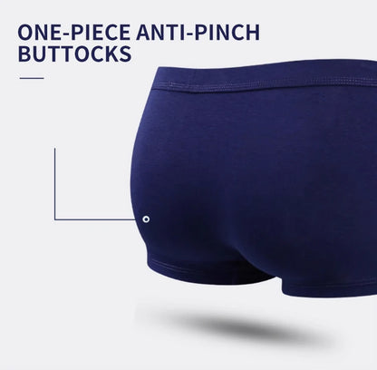MiiOW Men's Antibacterial Boxer Briefs - 3Pcs Cotton Underwear with Graphene Technology